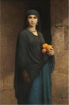 Charles Zacharie Landelle : Woman With Oranges